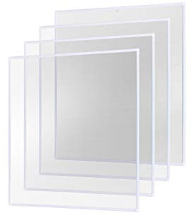 empasa Insektenschutz Fliegengitter Fenster Alurahmen Basic weiß, braun oder anthrazit, 100 x 120 cm 4er SET