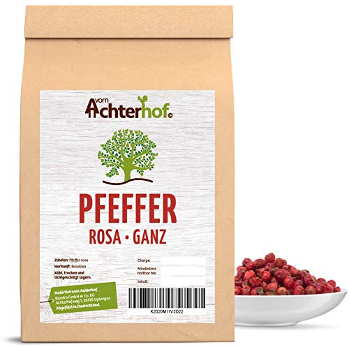 Pfeffer rot ganz 100 g rosa Pfefferbeeren Pfefferkörner ideal für die Pfeffermühle