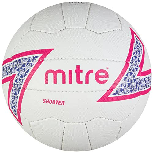Mitre Netball Shooter, Unisex, Shooter, White/Red/Ruby