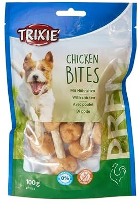 TRIXIE Hundeleckerli PREMIO Hunde-Chicken Bites 100g - Premium Leckerlis für Hunde glutenfrei - ohne Getreide & Zucker, schmackhafte Belohnung für Training & Zuhause - 31533