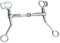 ARGY 's Art Edelstahl Western Bit – Metallic, 11,5 cm