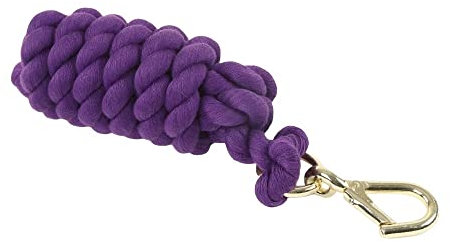 Shires Plain Headcollar Lead Rope Purple