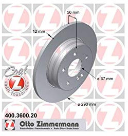 ZIMMERMANN 400.3600.20 Bremsscheibe, hinten, Coat Z