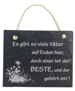 condecoro Schiefertafel ...so viele Väter, der Beste gehört Mir - Vatertag Wandbild Schild