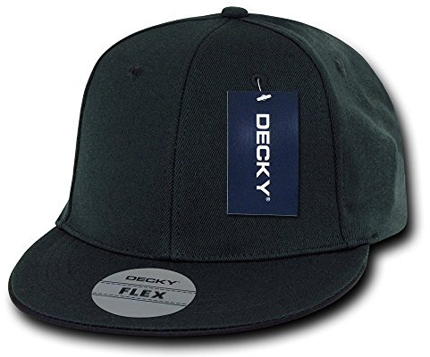 Decky Erwachsene/Herren Flat Bill Baseballkappe, Einheitsgröße, Anthrazit Flat Bill One Size Flex