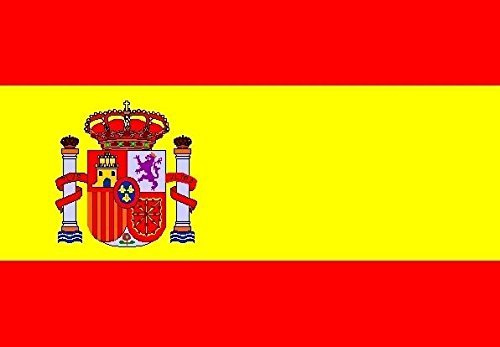 U24 Aufkleber Spanien mit Wappen Flagge Fahne 12 x 8 cm Autoaufkleber Sticker