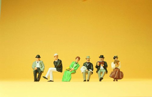 Preiser 12190 Sitzende Reisende. Um 1900. H0 1:87