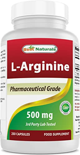 Best Naturals L-Arginine 500mg 250 Capsules