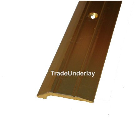 Carpet door bar Trims - Gold Lino edge ramp 8'