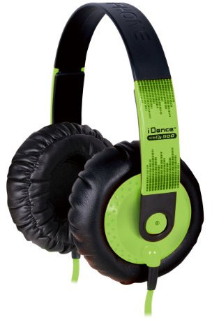 iDance SeDJ 500 DJ High Performance Headphones - Black/Green