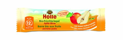 Holle Bio-Früchteriegel Apfel-Birne, 10er Pack (10 x 25 g)