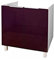 Berlioz Creations CE8BA Spülenunterschrank für Küche, in auberginefarbenem Hochglanz, 80 cm, 100 Prozent französische Herstellung
