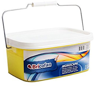 Cofan Pintura Plástica Monocapa | Apta para Interiores | Capacidad 2,5 L | Color Amarillo Limón