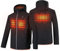 PROSmart Heated Jacket for Men Waterproof Heating Jackets with Battery Pack (Black-with Hood, M)