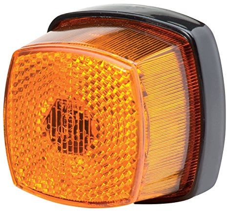 HELLA VALUEFIT 2PS 357 012-001 Seitenmarkierungsleuchte - Begrenzungsleuchte - Anhänger - Wohnwagen - Halogen - 12V - Schraubanschluss/Anbau - Lichtscheibenfarbe: gelb - links/rechts - Menge: 1