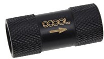 Alphacool Rückschlagventil G1/4 IG - Deep Black | G1/4-Gewinde, verhindert Rückfluss durch gestoppte Pumpe, unterstützt das Befüllen und Entleeren der Schlaufe