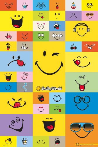Smiley – Smiley World Expressions – 61 x 91.5 cm zeigt/Poster