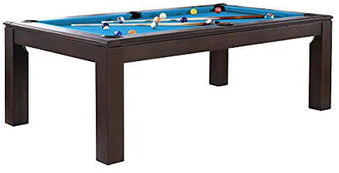Billiard-Royal Billardtisch Pooltisch Modell Dalila 7 ft. inkl Tischplatte mit hochwertigem K-55 Bandengummi und freier Tuchwahl, Tuchfarbe:Electric Blue