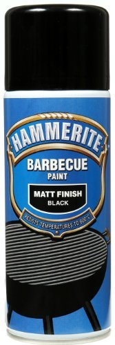 Hammerite 400ml BBQ Paint Aerosol - Matt Black by Hammerite