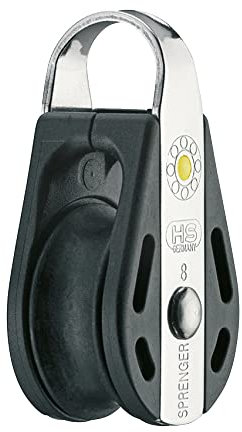 Sprenger S-Block Gleitlager (Umlenkrolle) 8 mm - 1 Rolle, Durchgehender Bügel