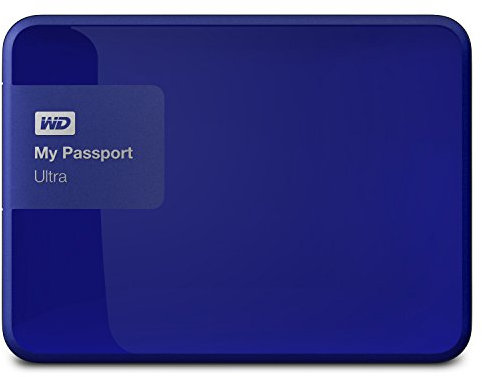 WD My Passport Ultra WDBGPU0010BBL-NESN - Disco Duro Externo portátil (1 TB, USB 3.0), Azul