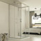 Idralite Evolution Trio 3-seitige Duschkabine 90x75x90 cm H198 ESG-Klarglas