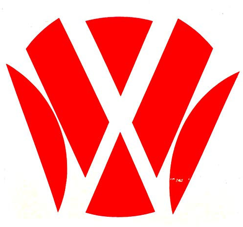 Emblema angoli Neon Rosso dietro von Finest Folia VW Golf 6 VI GTI GTD R TURBO Logo schermo Heck