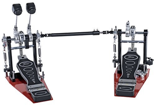Fame DFP9001L Linksversion Doppelfußmaschine, Robuste Doppelsäulen, Doppelkettenantrieb, Einstellbare Federspannung, Stabile Bodenplatte, Ideal für Proberaum, Bühne, Studio