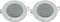 Lot de 2 mini enceintes encastrables au plafond - Aspect halogène - Diamètre : 8 cm - 6 cm - Montage : blanc