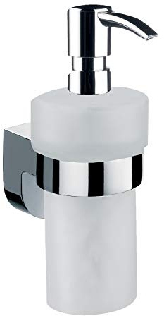 Emco Mundo Seifenspender für Flüssigseifen, Inhalt 245 ml, weiß/chrom, Flüssigseifenspender - 332100102