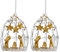 Sikora BS140 Krippe Christbaumschmuck Glas Figur Weihnachtsbaum Anhänger 2er Set