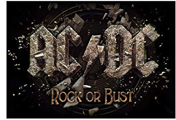 Rock Or Bust Textil Poster
