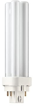 Philips Iluminación 38326 – 5 – PL-C 13 W/830/4P/alto – 13 W CFL – Bombilla fluorescente compacta – 4 pin G24q-1 Base – 3000 K -