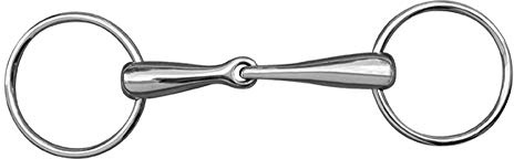 HKM 9868.0215 Loose-Ring Snaffle Solid Stainless Steel 20 mm