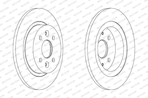 FERODO BRAKE DISC | DDF1600 | REAR | FOR KIA CERATO I SALOON 2004-2011 | OE-MATCHING QUALITY | SMOOTH & QUIET PERFORMANCE