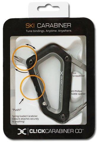 Cl!ck Carabiner Alpine Ski Carabiner Mini-Tool