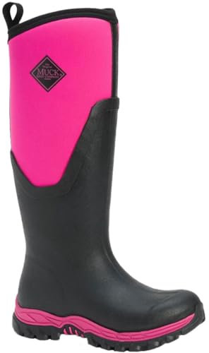 Muck Boots Arctic Sport II Tall Stivali Di Gomma Neri/Rosa - EUR 42