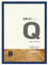 nielsen Bilderrahmen, 29,7 x 42 cm (A3), Holz, Blau, Posterrahmen zum Aufhängen im Hoch- & Querformat, Echtglas, Quadrum