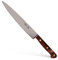 Güde Solingen Tradición-Cuchillo jamonero Forjado, 21 cm, Madera de Ciruela, K.GÜDE, Hecho a Mano en Alemania, Chrome Steel, Marrón