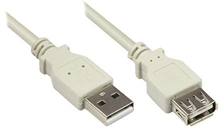 Verlängerung USB 2.0 Stecker A an Buchse A, 1m, Good Connections®
