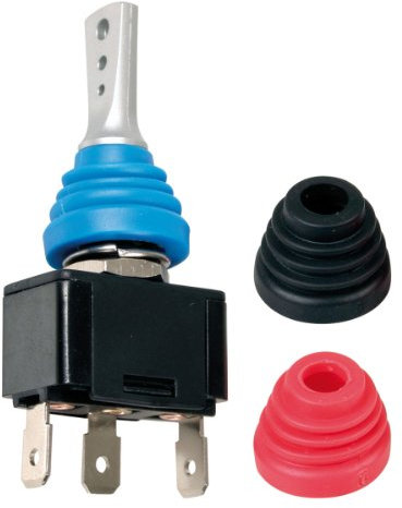 Lampa Interruttore a leva con cuffie intercambiabili, 12-24V, max 20 A