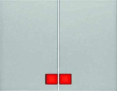 Wippen mit roter Linse Berker K.5 Alu BERKER 14377003