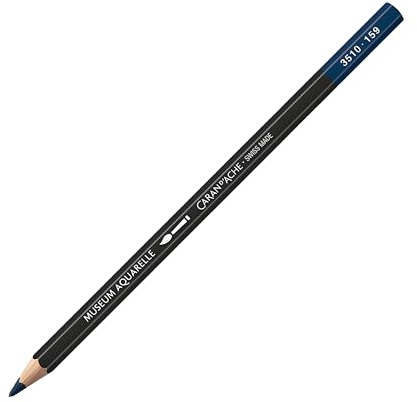 Caran d'Ache Museum Aquarelle Watercolour Pencils - Prussian Blue (3510.159)