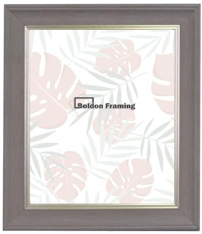 Boldon Framing Cornwall Range Vintage Antique Style Distressed Picture Frames For Wall Art & Picture Display, Charcoal Grey, 40x30cm