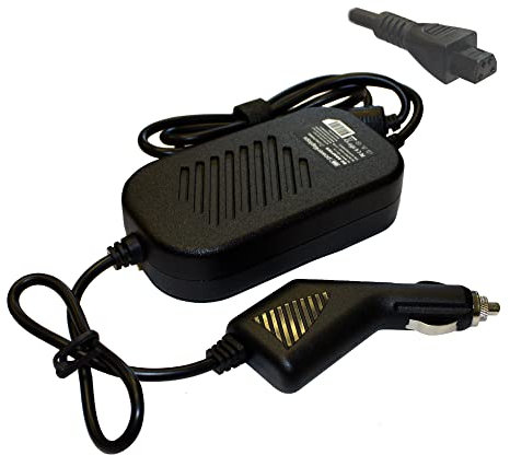 Power4Laptops Adattatore CC Auto Caricabatteria per Portatile Compatibile con Toshiba Qosmio G20-129