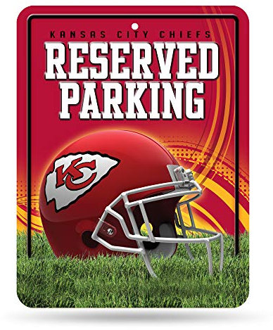 NFL Kansas City Chiefs 21 x 28 cm Parkschild aus Metall