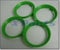 4er Set Felgen Zentrierringe 63,3mm auf 57,1mm GRÜN Alufelge