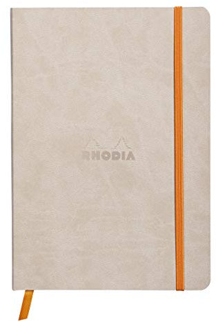 Rhodia 117405C Notizheft (mit weichem Umschlag, liniert, 80 Blatt, DIN A5, 14,8 x 21 cm) 1 Stück beige: 29