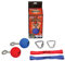 Slackers Ninja Balls, 2 zusätzliche Ninja Bälle für die Slackers Ninja Line, griffiges Kunstharz, 6,4cm Durchmesser, mit Befestigungsmaterial, 980023
