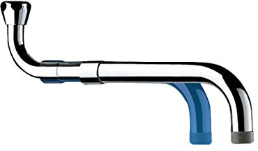 'delabie 966230 – Universal Teleskop-Schwenkauslauf F3/4 L.200 bis 290